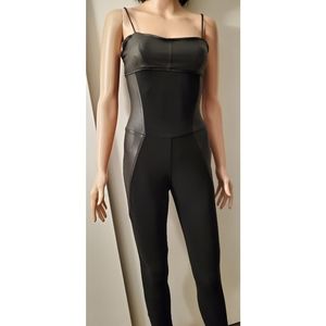 Rare black Bebe addiction Spandex Playsuit Medium